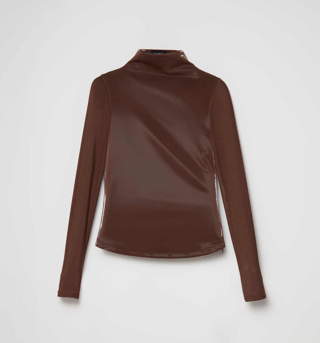 Blusa Manga Larga De Mesh