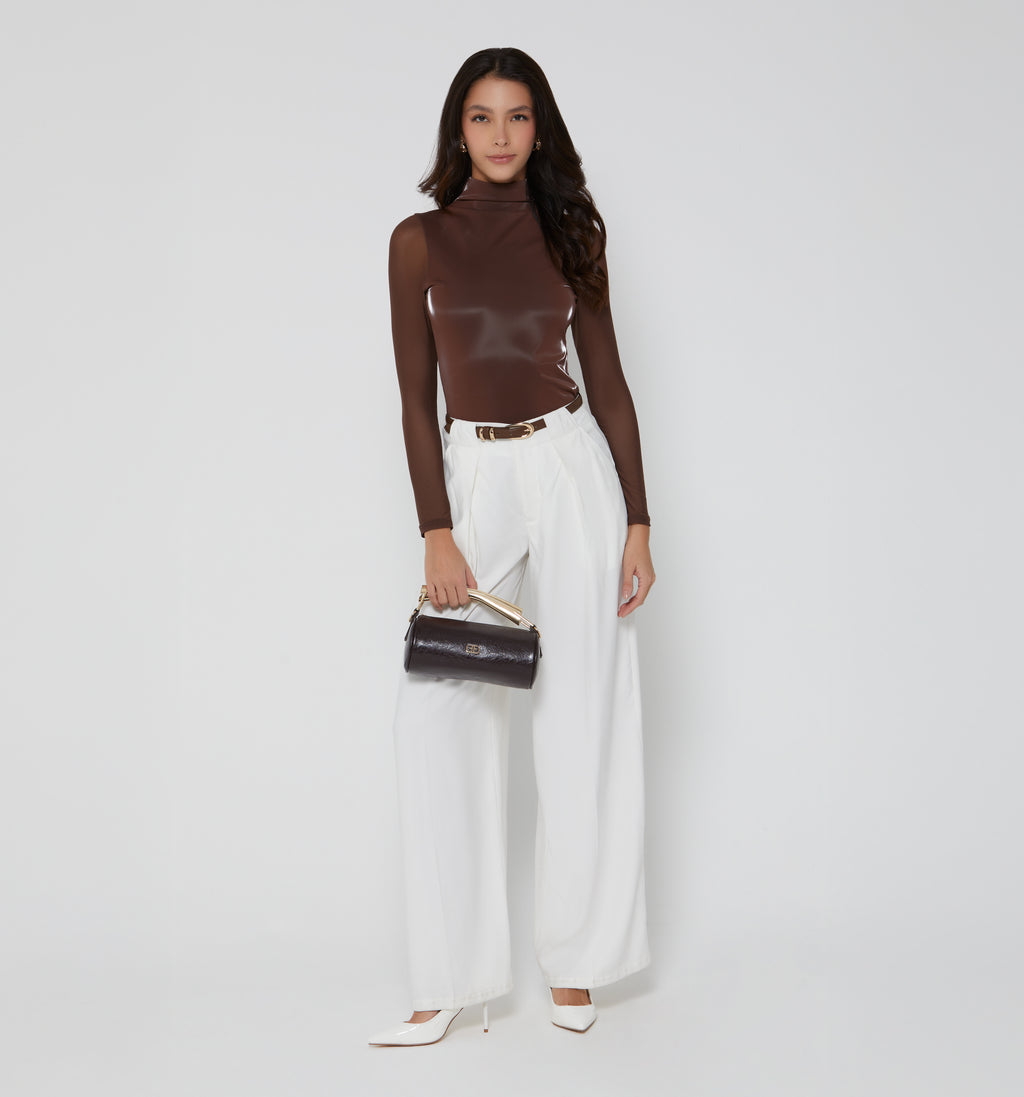 Blusa Manga Larga De Mesh