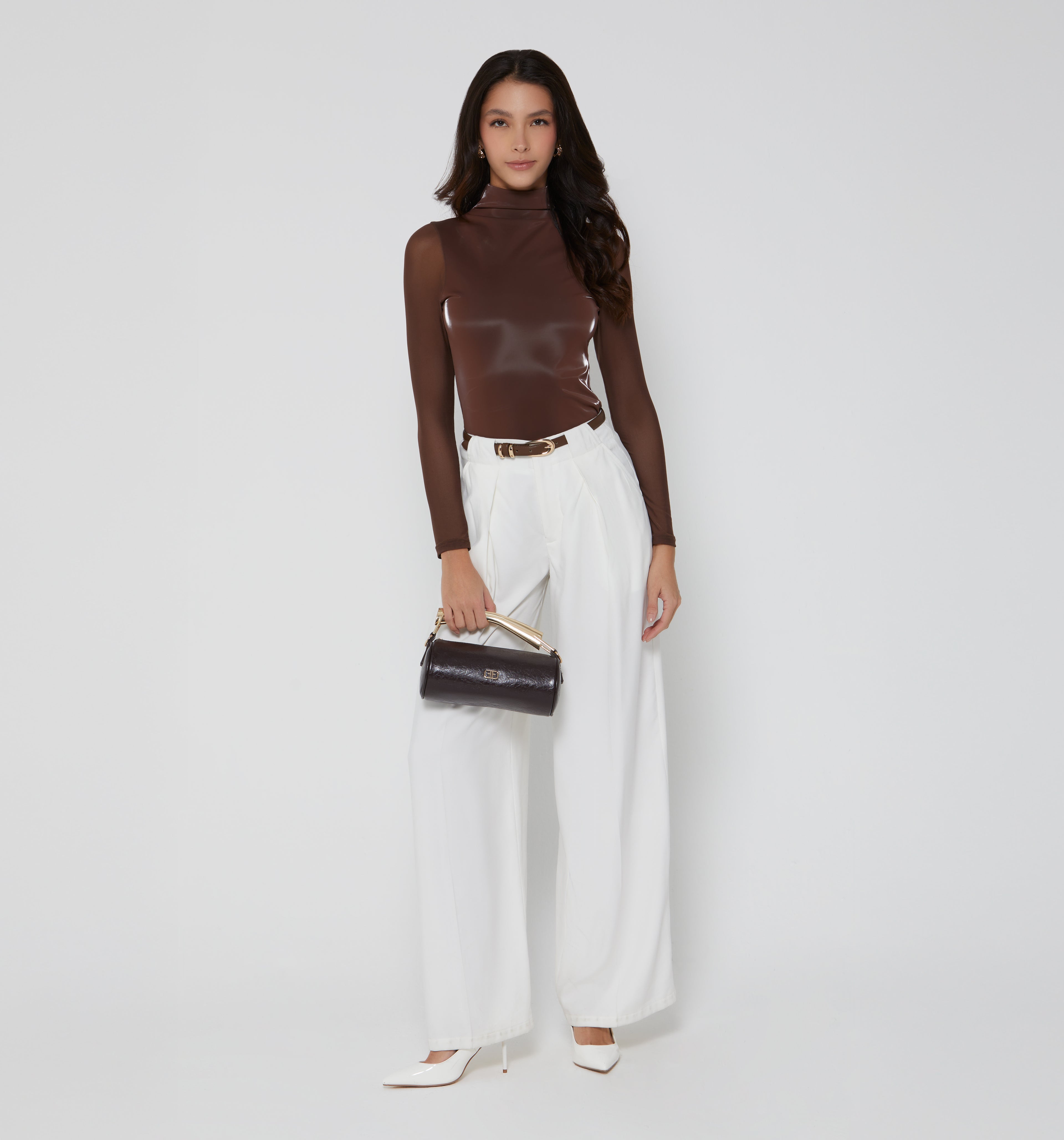 Blusa Manga Larga De Mesh