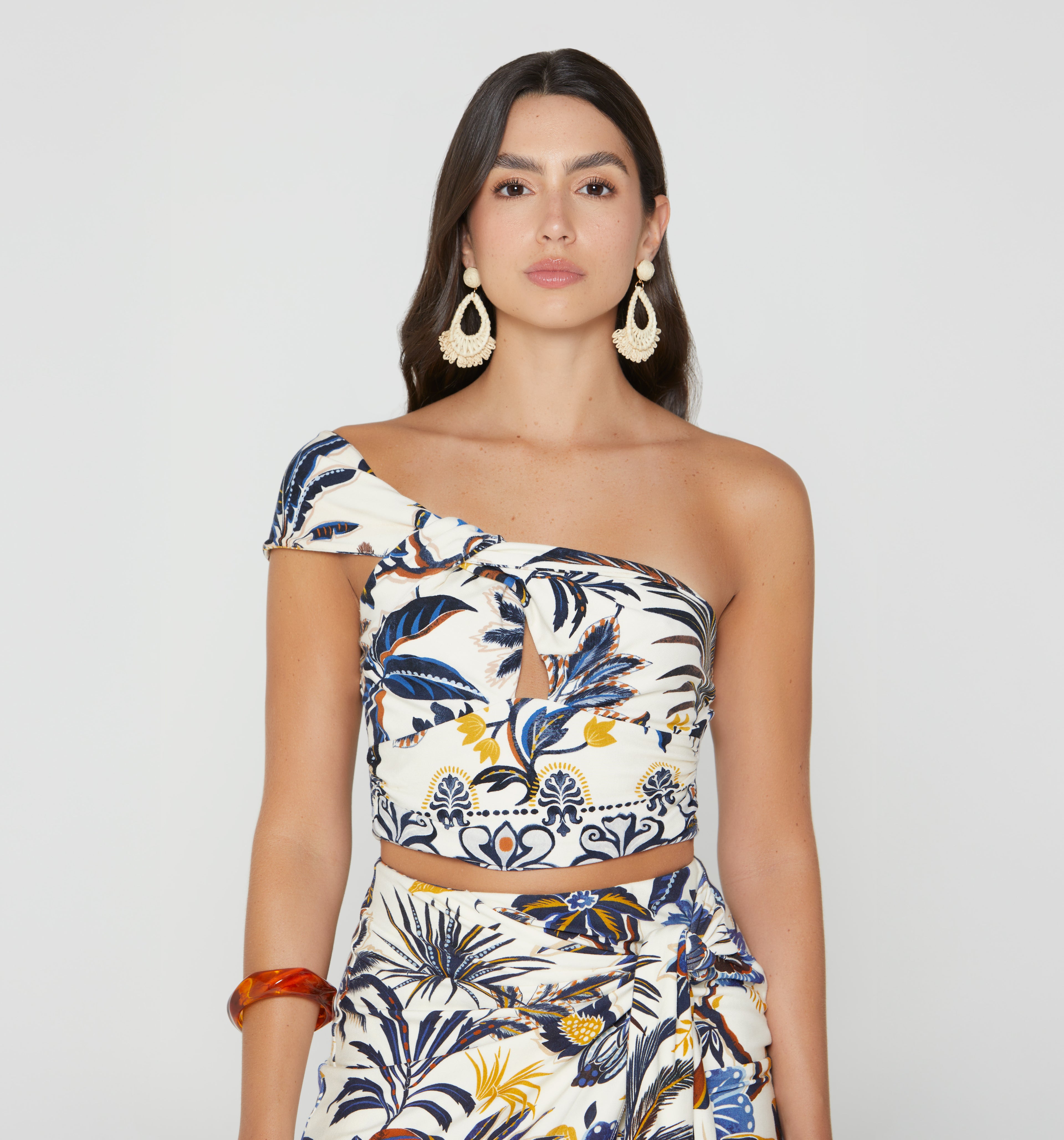 Blusa Crop Un Solo Hombro