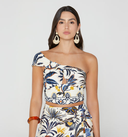 Blusa Crop Un Solo Hombro