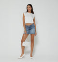 Blusa Sisa Con Encaje Escote Redondo