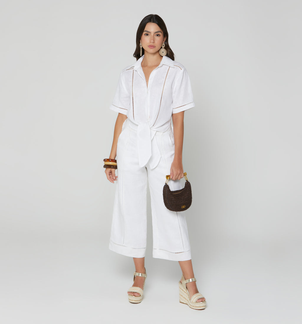 Pantalon Culotte Tiro Alto