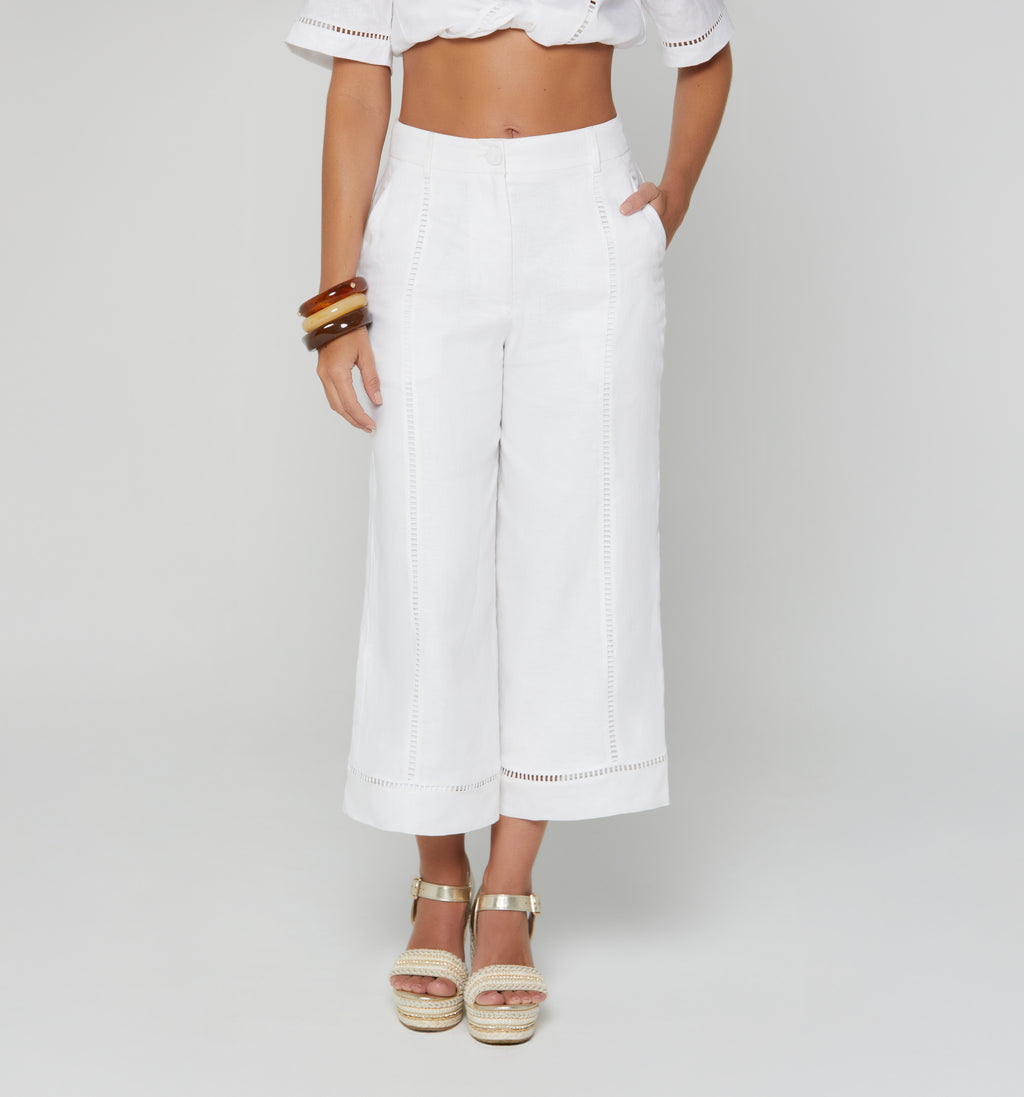 Pantalon Culotte Tiro Alto
