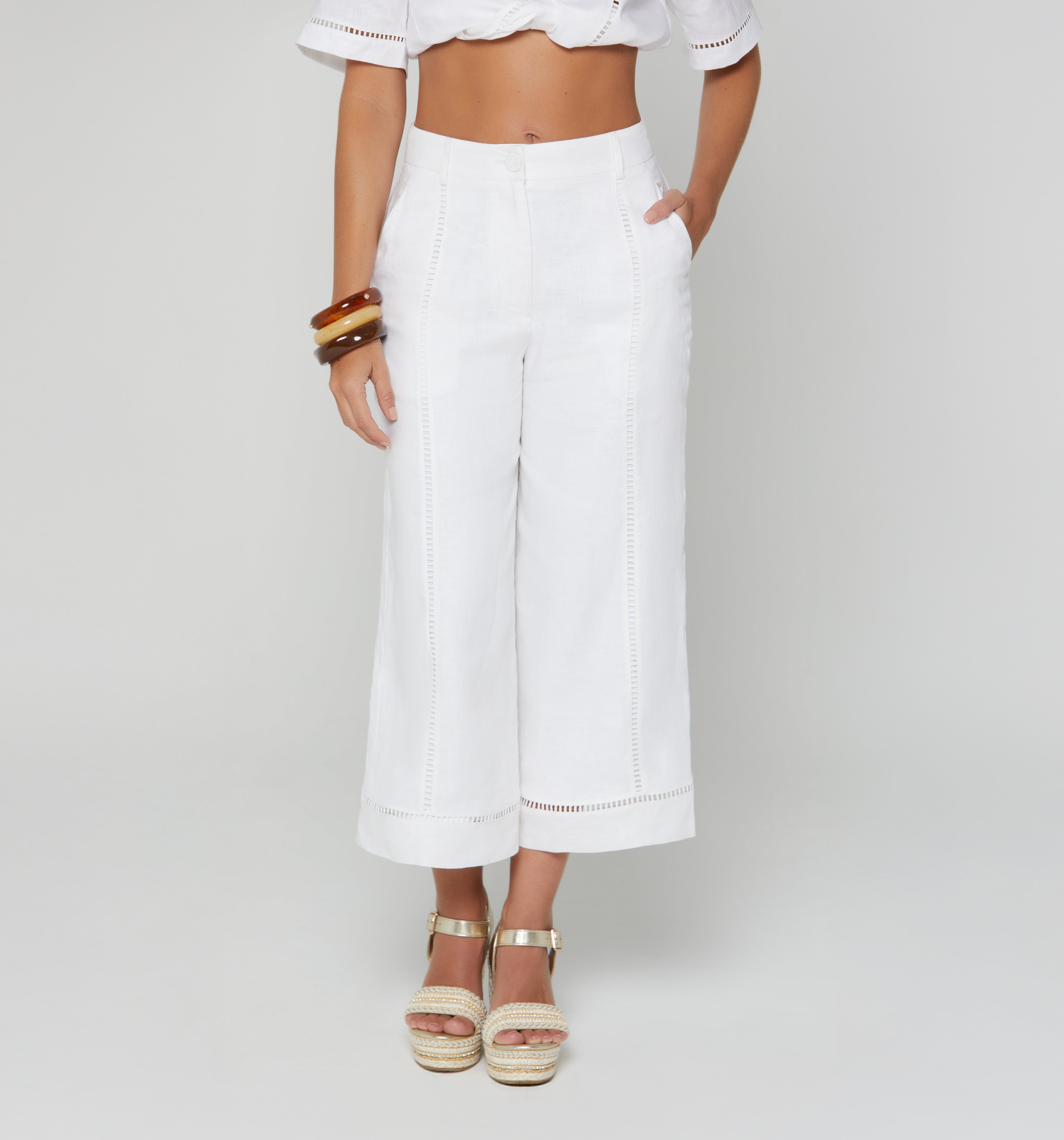 Pantalon Culotte Tiro Alto