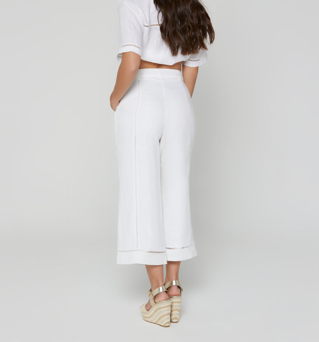 Pantalon Culotte Tiro Alto