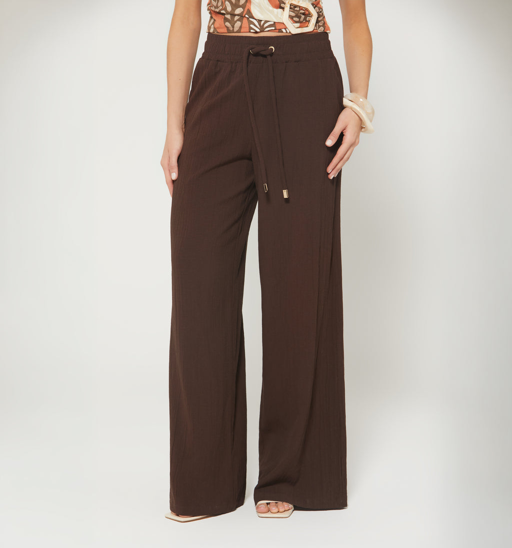 Pantalon Palazo Tiro Alto