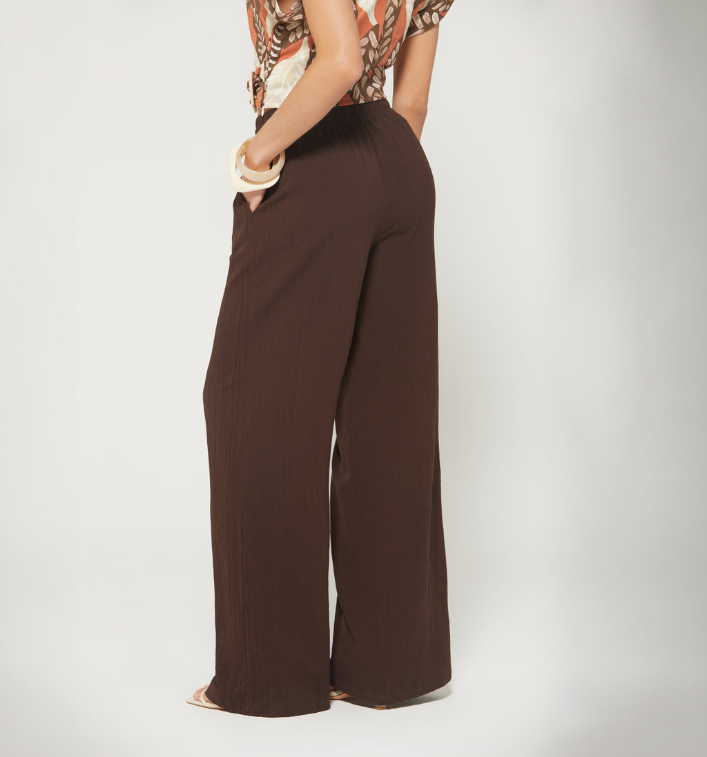Pantalon Palazo Tiro Alto