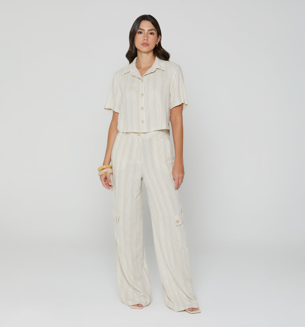 Pantalon Palazo Tiro Alto