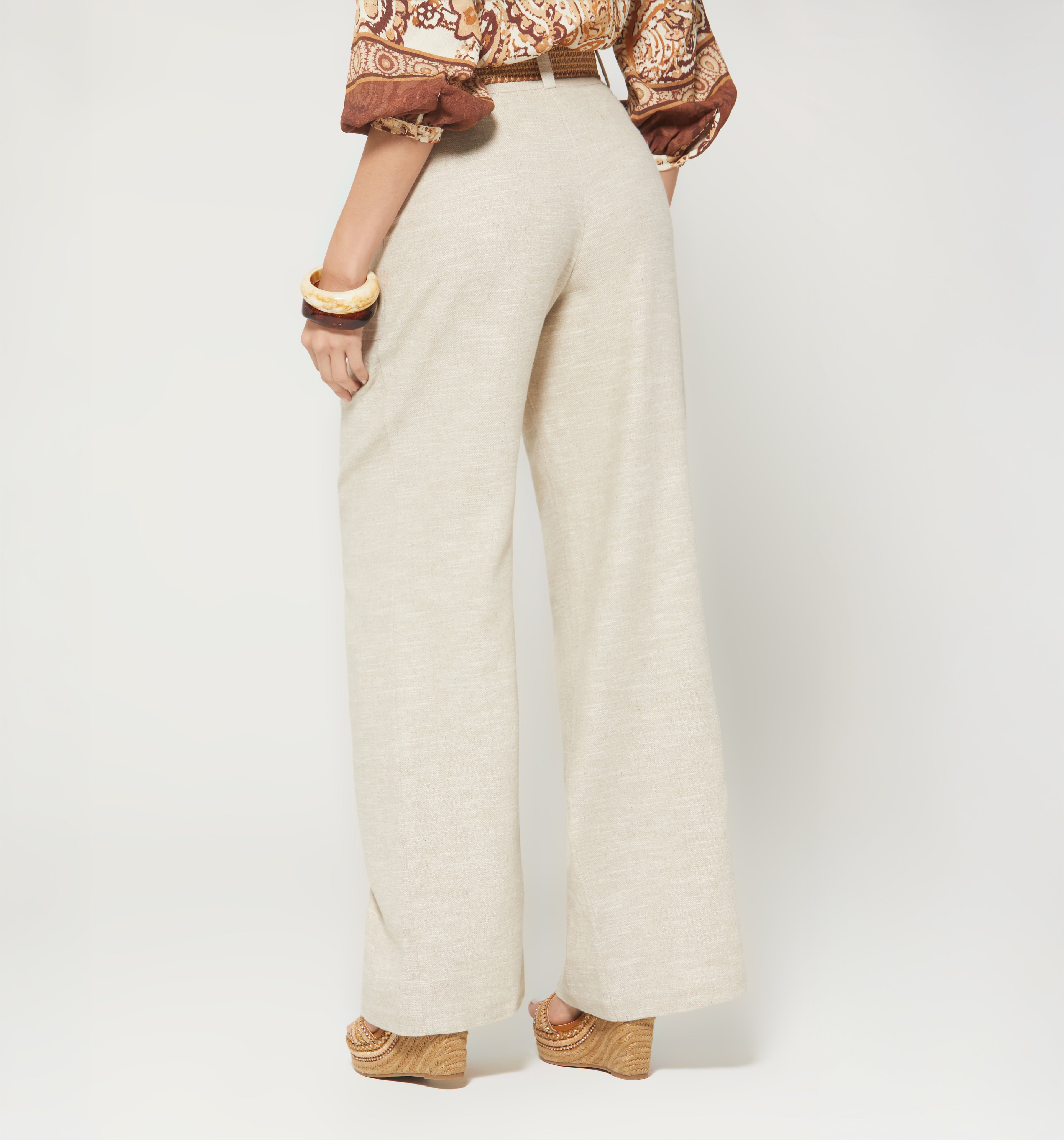 Pantalon Tiro Alto Con Insumo