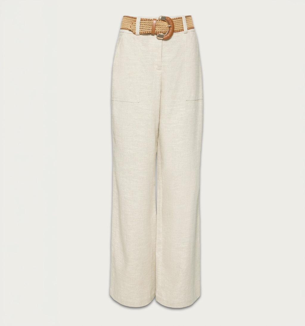 Pantalon Tiro Alto Con Insumo